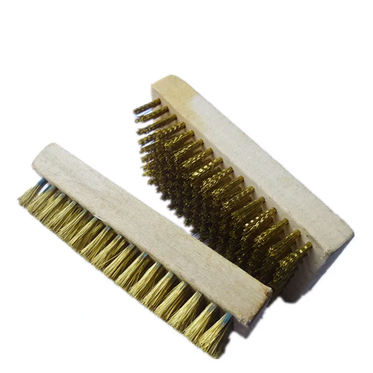 Square Wooden Block Copper Wire Brush Buy Wire Brush,Copper Wire