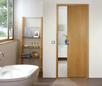 Internal Room Veneered Solid Wood Sliding Pocket Door Buy Solid Wood Pocket Door Solid Wood Door Top Hung Sliding Door System Product On Alibaba Com