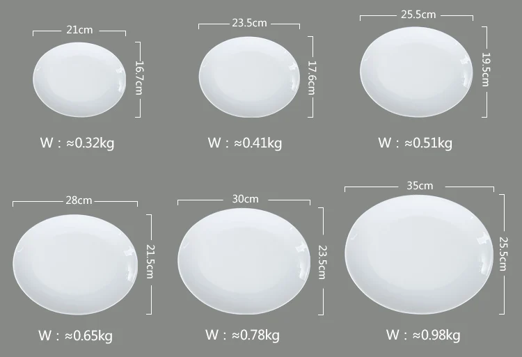 oval plate ceramic