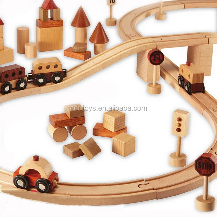 Custom Fashion Model Train Freight Wooden Train Set Toys Wooden Toy