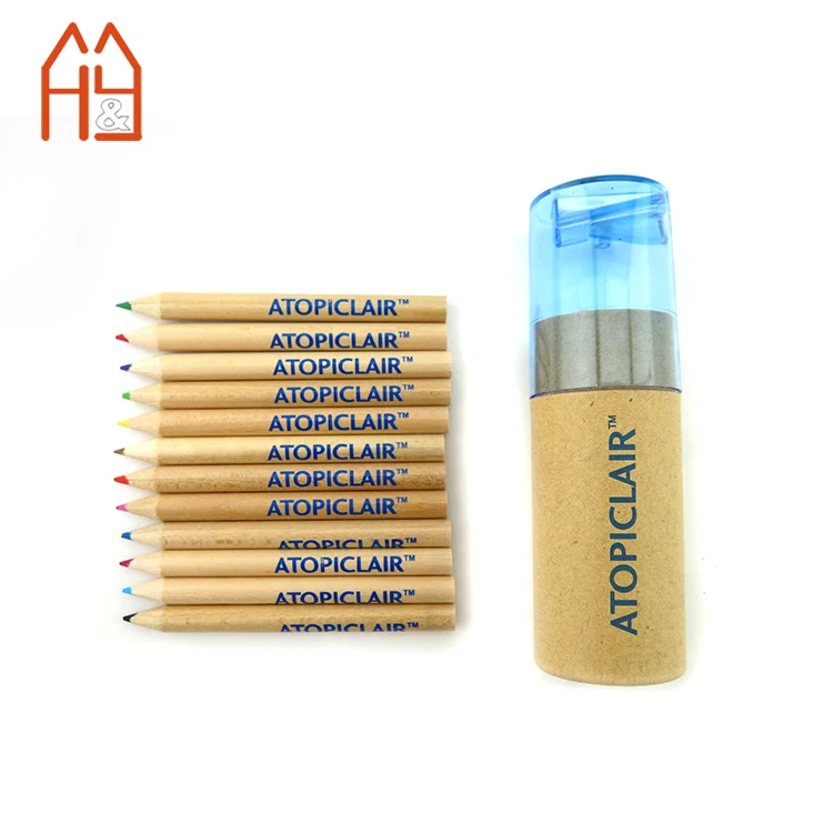 6 Different Colores Pencil Set With Sharpener Painting Pencils For Kids