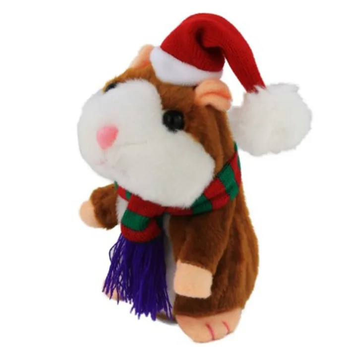 cute repeating talking plush hamster