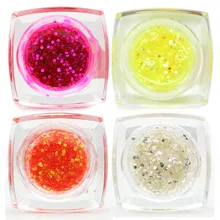 Free shipping Manicure supplies imported resin removable phototherapy glue sequins 24 color nail polish glue BaBiWaWa