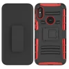 2019 Shockproof 3 in 1 Defender Case for Motorola p30 note Cover with Kickstand with Belt Clip