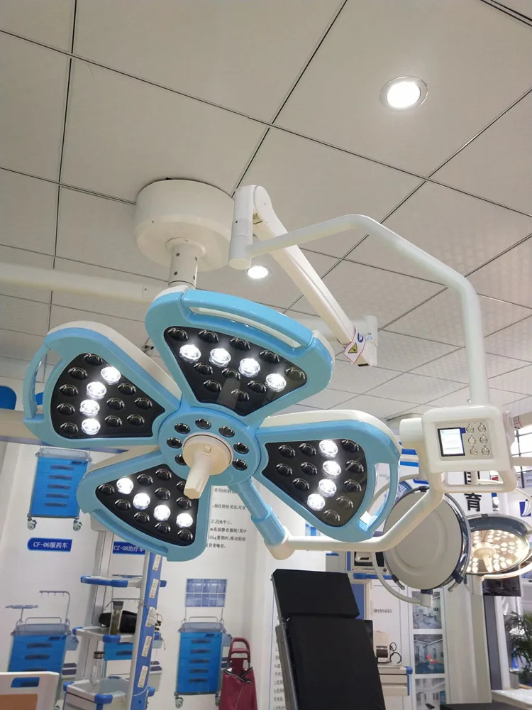 Ceiling dual dome operating surgical lamp in hospital LED operation light