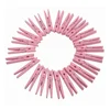Fashion Cheap Wood Craft Spring Clothespins 24 Pieces Light Pink Clothes Pegs