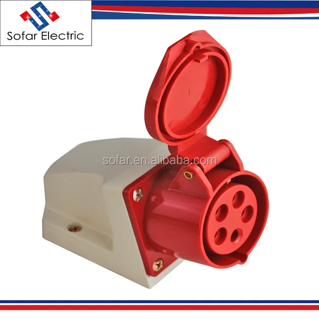 Industriestecker IP44 Wasserdicht – 5-polig, 16A, 220-415V Für Werkstatt, Caravan & Außenbereich
