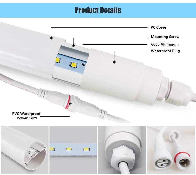 Led Cooler Light 18w Ip67 Waterproof Freezer Lamp Led T8 Refrigerator ...