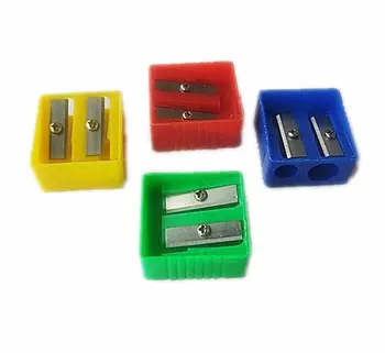 2 Holes Core Square Eyebrow Pencil Sharpener - Buy Sharpener,Eyebrow ...