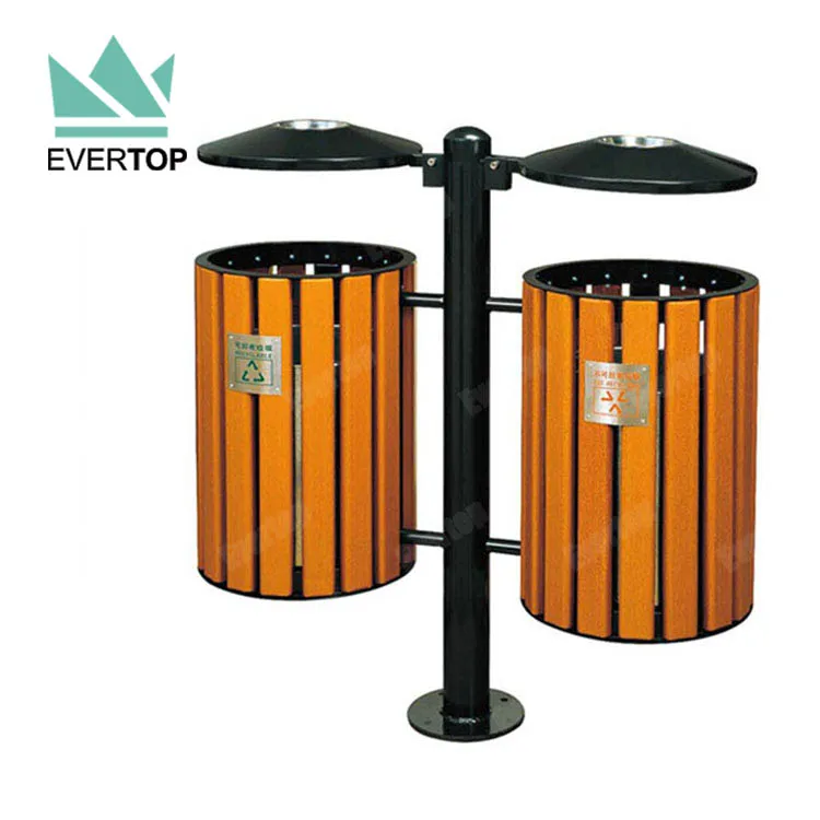 DA-78D Outdoor Steel And Wood Garbage Can Trash Bin Commercial Garbage Bin  Outdoor Trash Receptacle - Buy DA-78D Outdoor Steel And Wood Garbage Can  Trash Bin Commercial Garbage Bin Outdoor Trash Receptacle