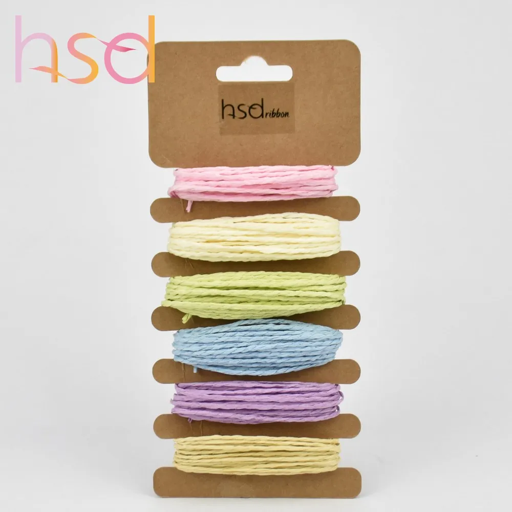 Wholesale 2mm Diy Colorful Twine Waxed Cord Hemp Jute Rope For Packing