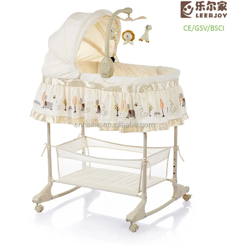 baby bassinet by bed