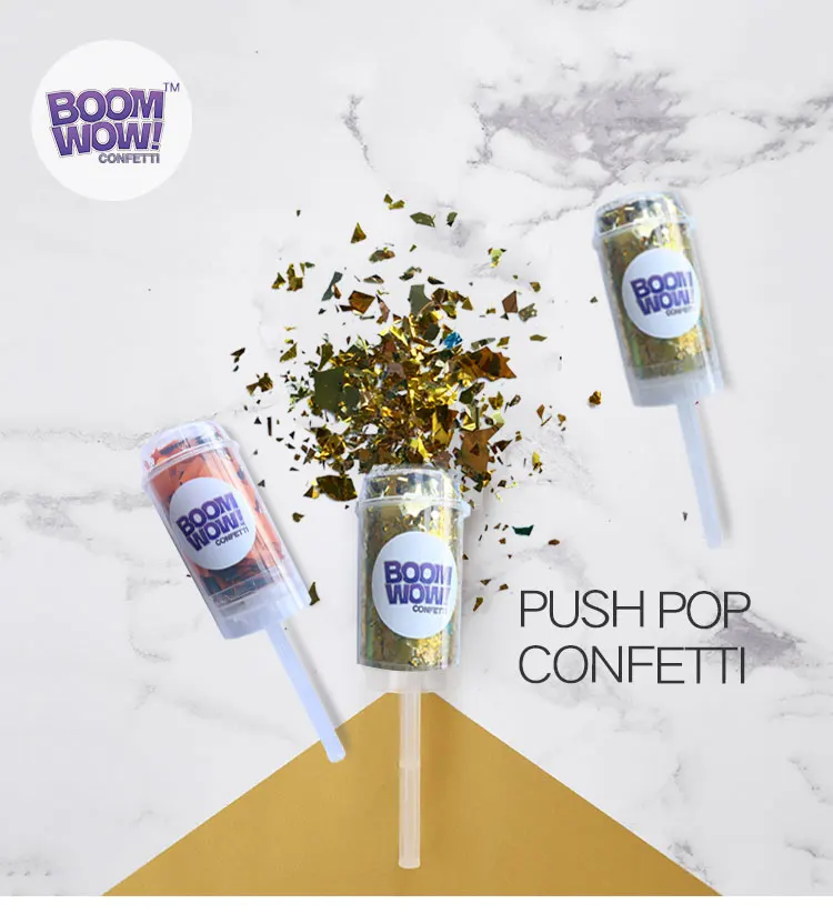 Eco Friendly Wedding Party Decoration Confetti Popper Hot Eco Friendly Wedding Party Decoration Confetti Popper Hot Push Pop