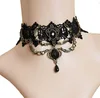 elegant lace necklace and bracelet sets with jewel