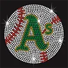 Baseball Strass Motif Custom Heat Transfers Rhinestone Patterns Wholesale