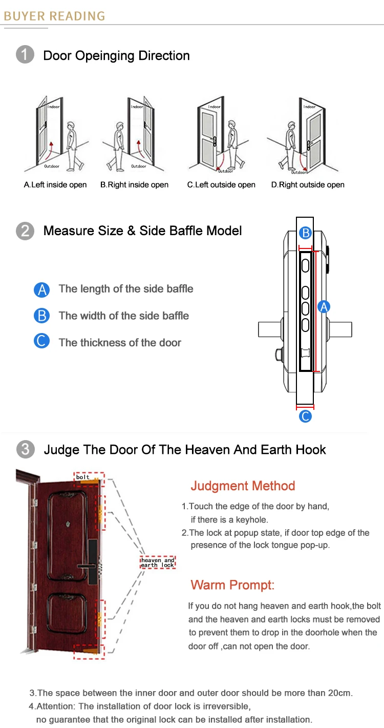 New Product Smart Lock Water Proof Fingerprint Door Lock Working Temperature 25celsius 55 Celsius Cc Sl002g Buy Smart Door Lock