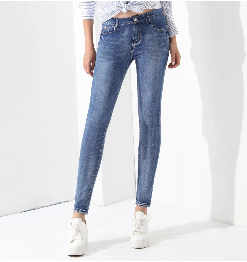 calça de ganga feminina