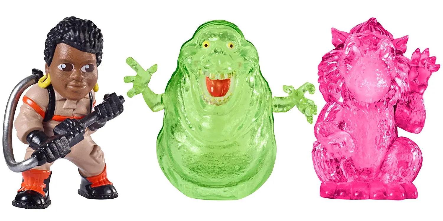 and Splitting Ghost Mini Figure 3 Pack Ghostbusters Abby Slimer with Hot Do...