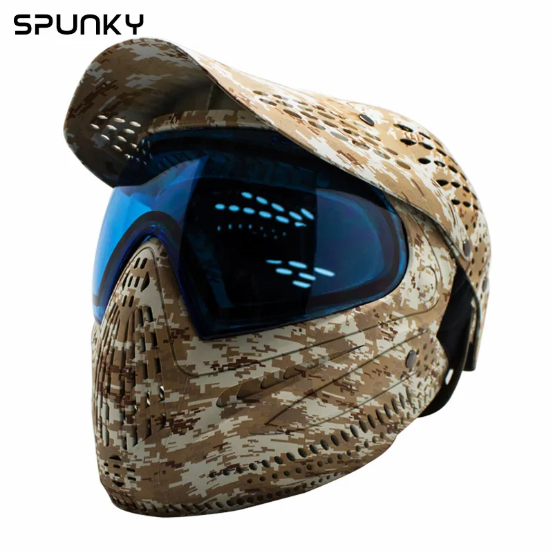 Paintball Mask Full Head Protection Impact Resistant For Airsoft Bb Gun