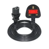 250v 10a 3 prong UK ac IEC C13 extension power cord