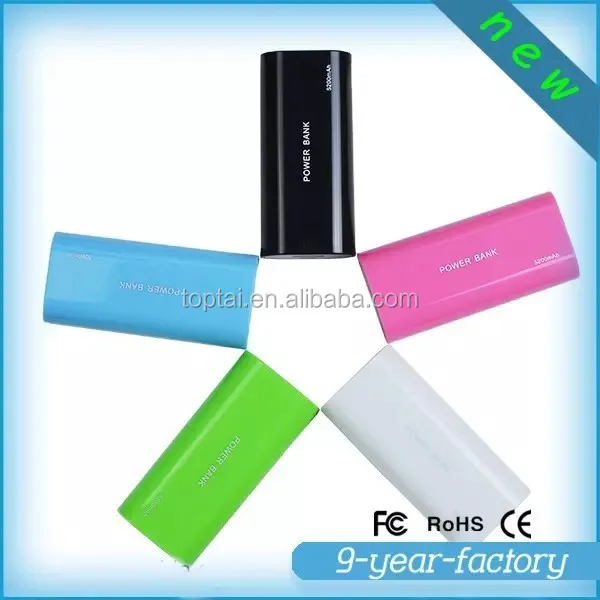 colorful battery charger 2600mah for all samart phones