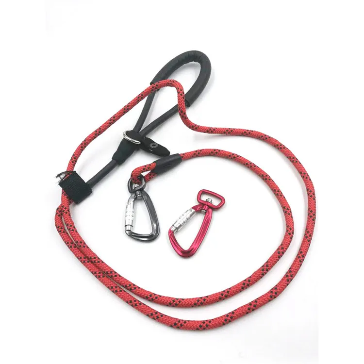 Aluminum Alloy Outdoor Carabiner Hook Pet Chain Connection Snap Hook with Eye Swivel Ring Master Lock