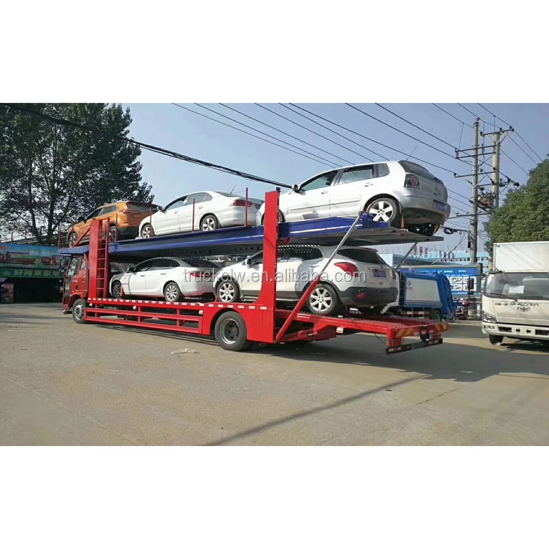Japan Chassis Standard Duty 5units Car Carrier Truck Steel Platform