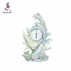 3D Resin Modern Design resin dolphin statue resin table clock