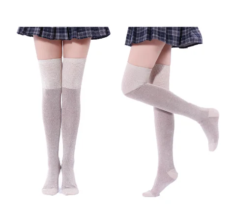 New Fashion Sexy Women Young Teen Girl High Socks Knitting Thigh ...