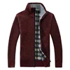 Winter Long Sleeve Knitwear Men Cardigan Half High Collar Zipper Knitted Sweater for Men