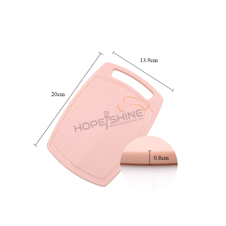  wheat straw fiber non-slip function Eco-friendly plastic cutting board with knife set