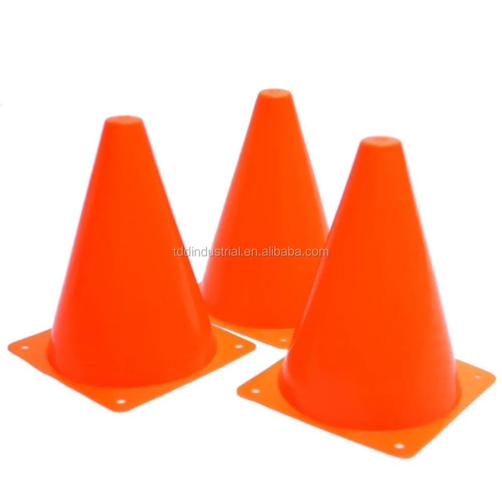 18cm Orange PVC Toys Plastic Traffic Road Safety Cones Polyethylene Road Toys
