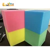 Colourful foam pit blocks high density sponge for trampoline park
