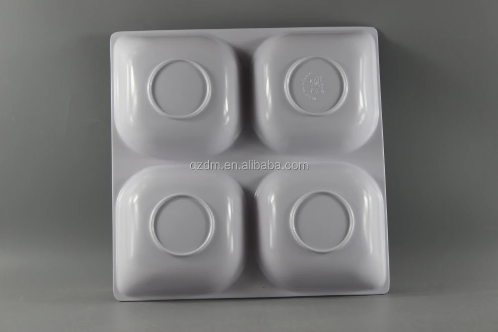 Printed Melamine 4 Section Plate