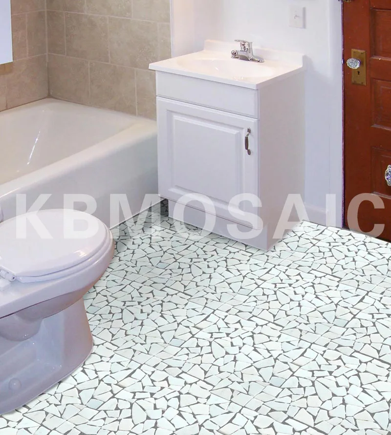 Ming Green Marble Mosaic Tile irregular shape floor tiles