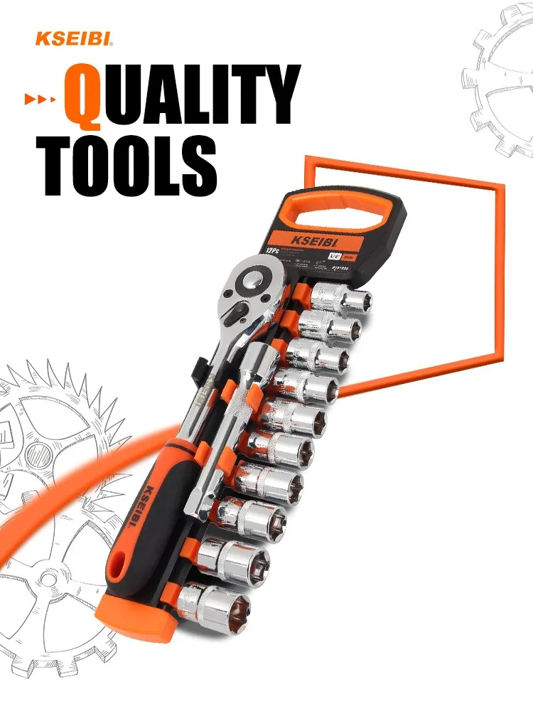 New Design 12pcs Crv Socket Set For Cars Repair Buy Professional