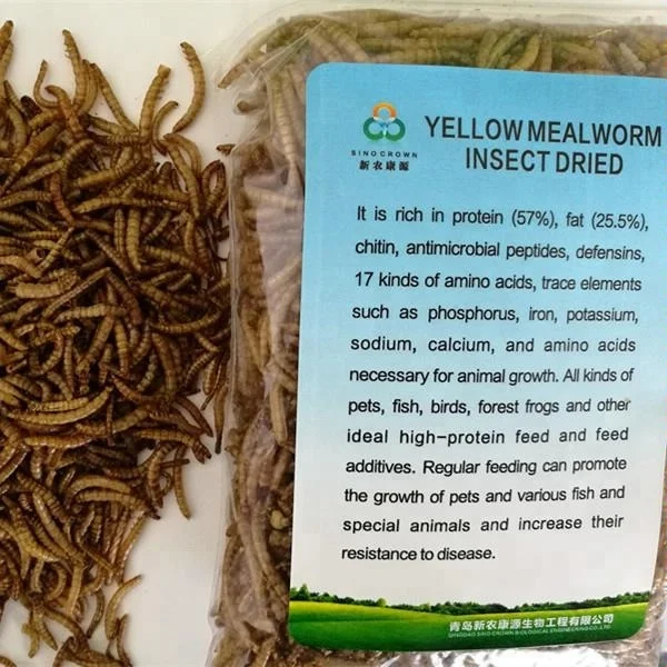 Bulk Packing And 5 Max Moisture Dried Mealworm For Animal Feed Pet