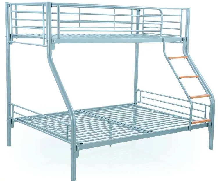 3 Layers Steel Bunk Bed Three Person Bunk Bed Metal Triple Bunk Bed For