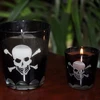 halloween candle spider web picture pattern glass candle party home decoration art candle