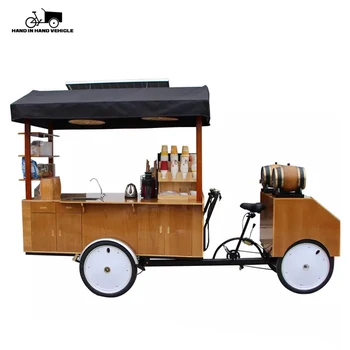 Elektrische Hot Dog Wagen Retro Kaffee Bike Lebensmittel Vending