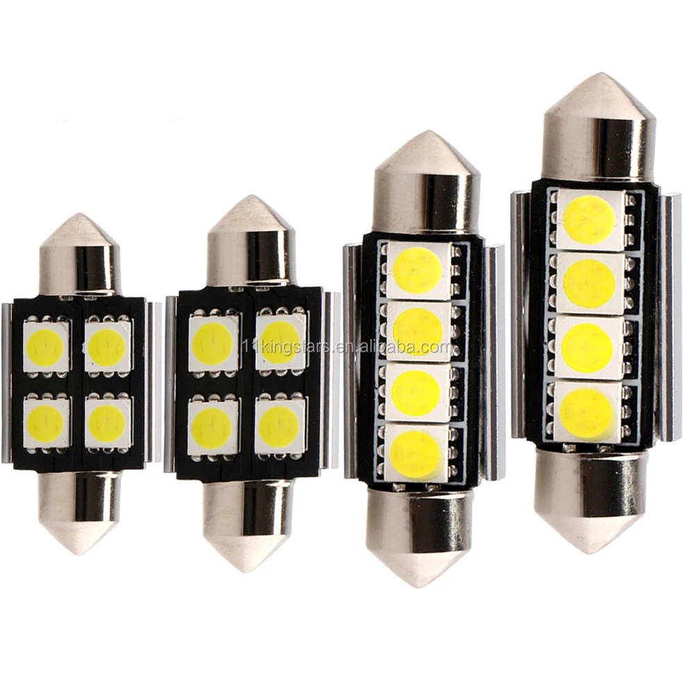 auto interior lamp car light led 12v 21w c5w light 12v canbus Festoon 5050 4SMD car led reading light 12v