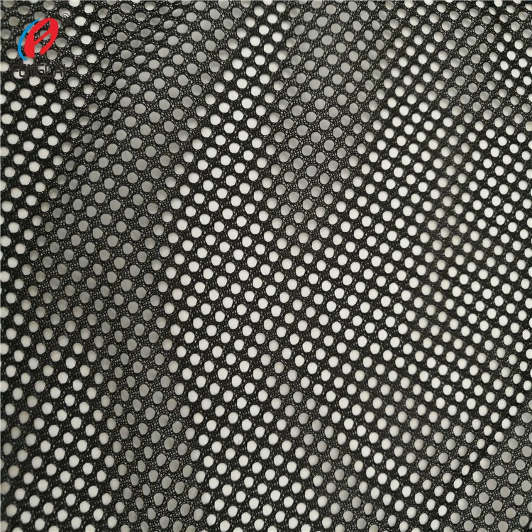 See Through Black Mesh Fabric,100% Polyester Mesh Fabric For Sports ...