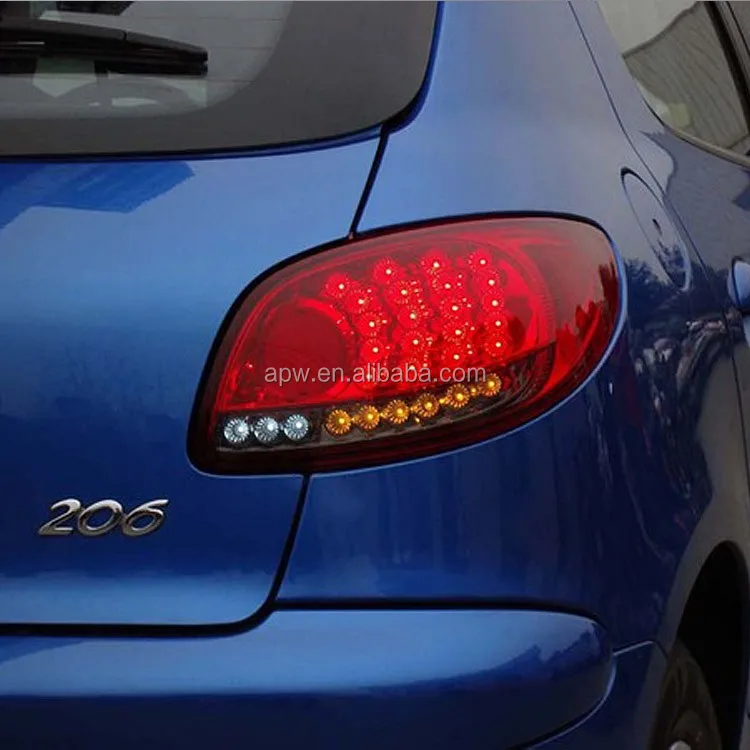 206 Led China Made Led Car Tail Light/lamp Rear Light For Peugeot 206 2004-2008 ...