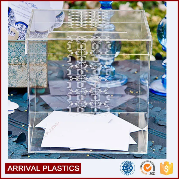 Money Storage Cube Box Clear Acrylic Wedding Card Box Buy Clear 