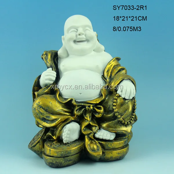 resin laughing buddha statue