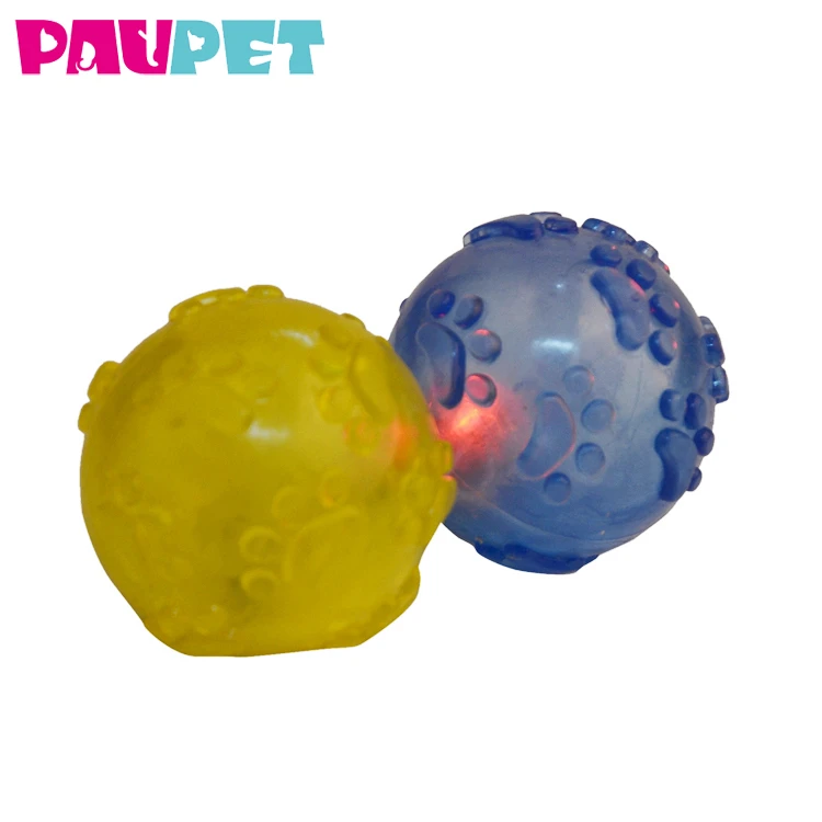 Glow Up Puppy For Dogs Light Chew Nontoxic Balls All Natural Toys Tpr