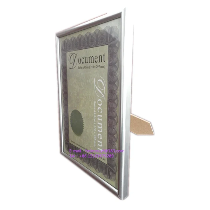 Bulk Silver Plated Pvc Plastic A4 Certificate Photo Frame Buy A4