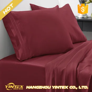 Oem Cotton Feel Brushed Microfiber Bed Sheet Sets Bed Linen For