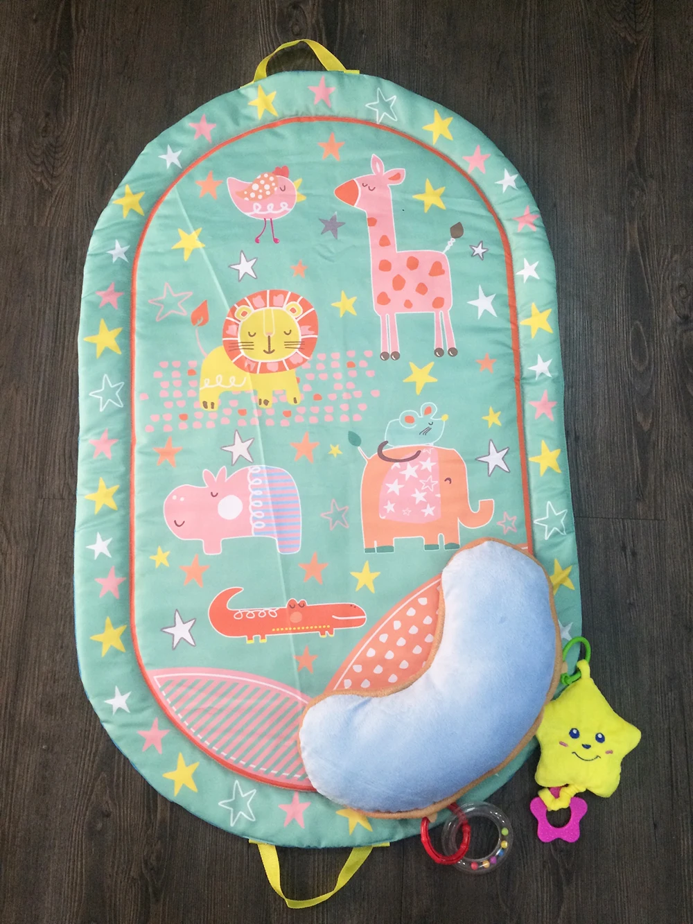 Round Baby Playing Blankets Mat With Hanging Toy - Buy Baby Playing Mat ...