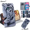 Cover For Samsung Galaxy J3 2016 Emerge J5 Prime ON 5 J7 Pro 2017 Note 9 J7 Perx PU Leather Tiger Case Phone Coque Capa Fundas